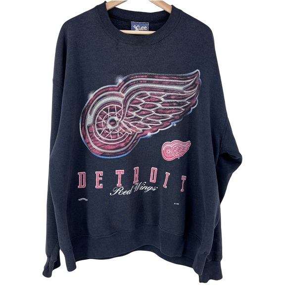 vintage Detroit Red Wings sweatshirt hockey NHL - Picture 1 of 8